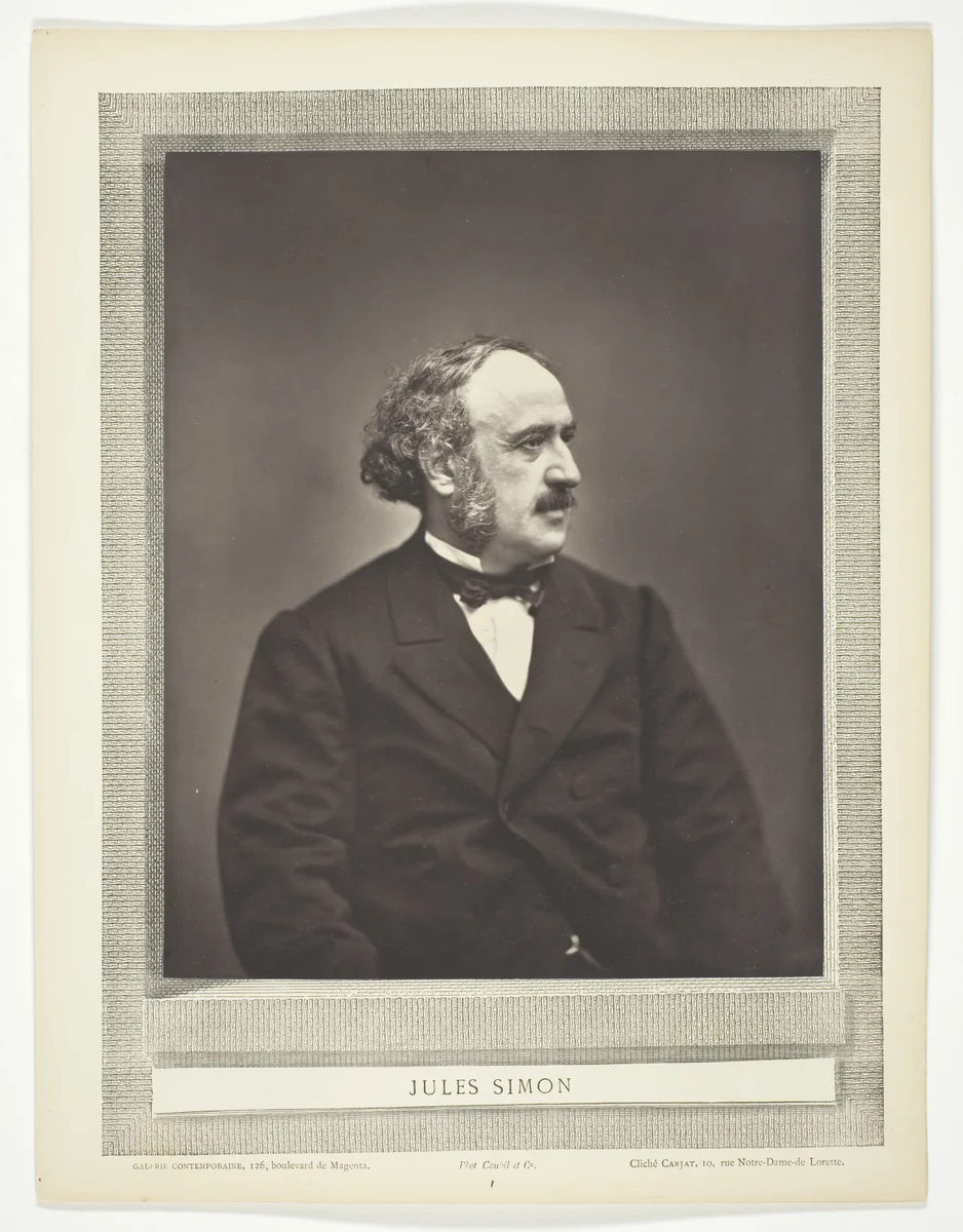 Jules Simon by Etienne Carjat, photograph, 1871-1876