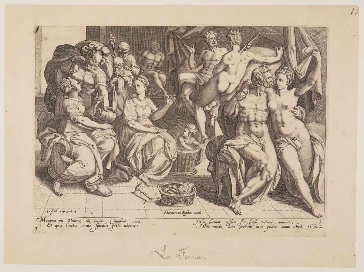 Women, from The Powers that Rule the World by Zacharias Dolendo, print, 1595-1596