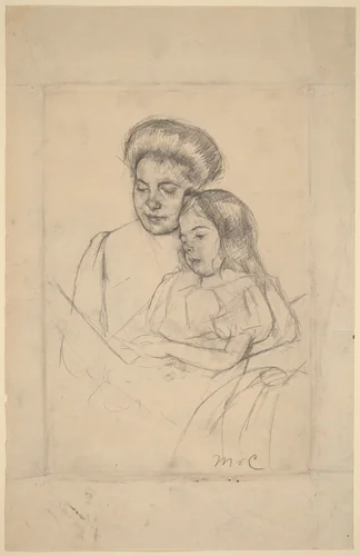 The Picture Book (No. 1) by Mary Cassatt, drawing, 1901