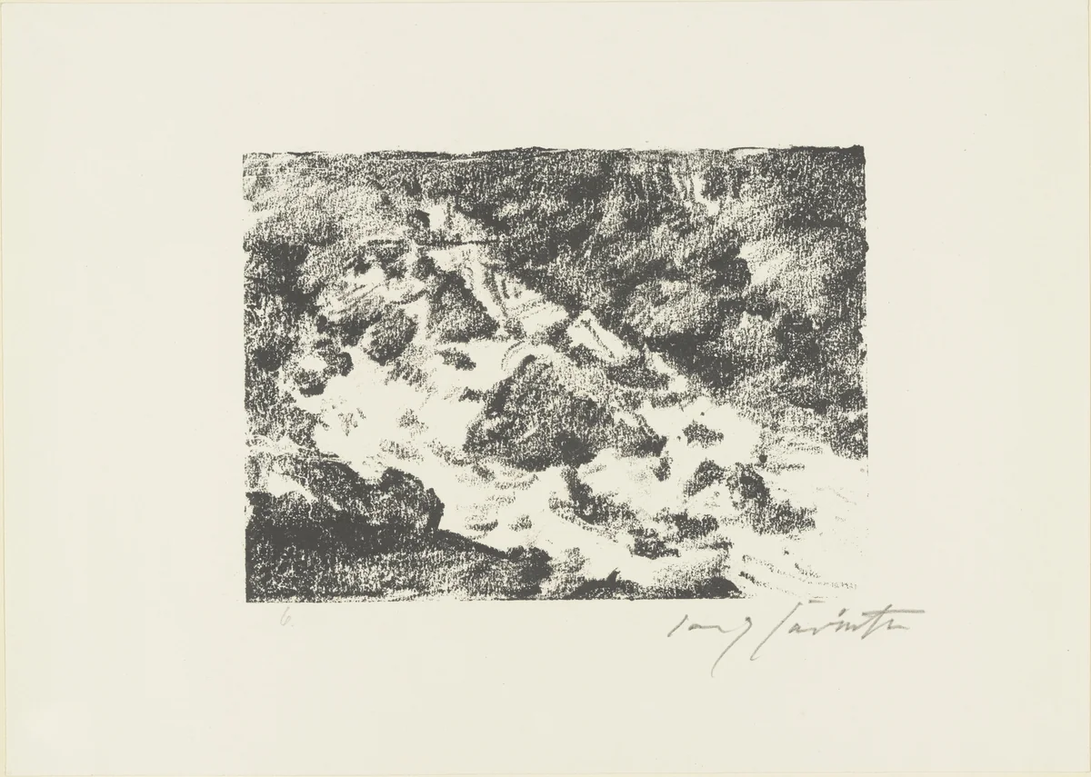 Karl Moor and His Father (Karl Moor und sein Vater) from The Robbers (Die Räuber) by Lovis Corinth, print, 1923