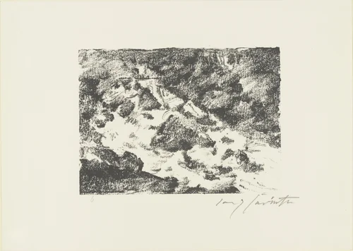 Karl Moor and His Father (Karl Moor und sein Vater) from The Robbers (Die Räuber) by Lovis Corinth, print, 1923