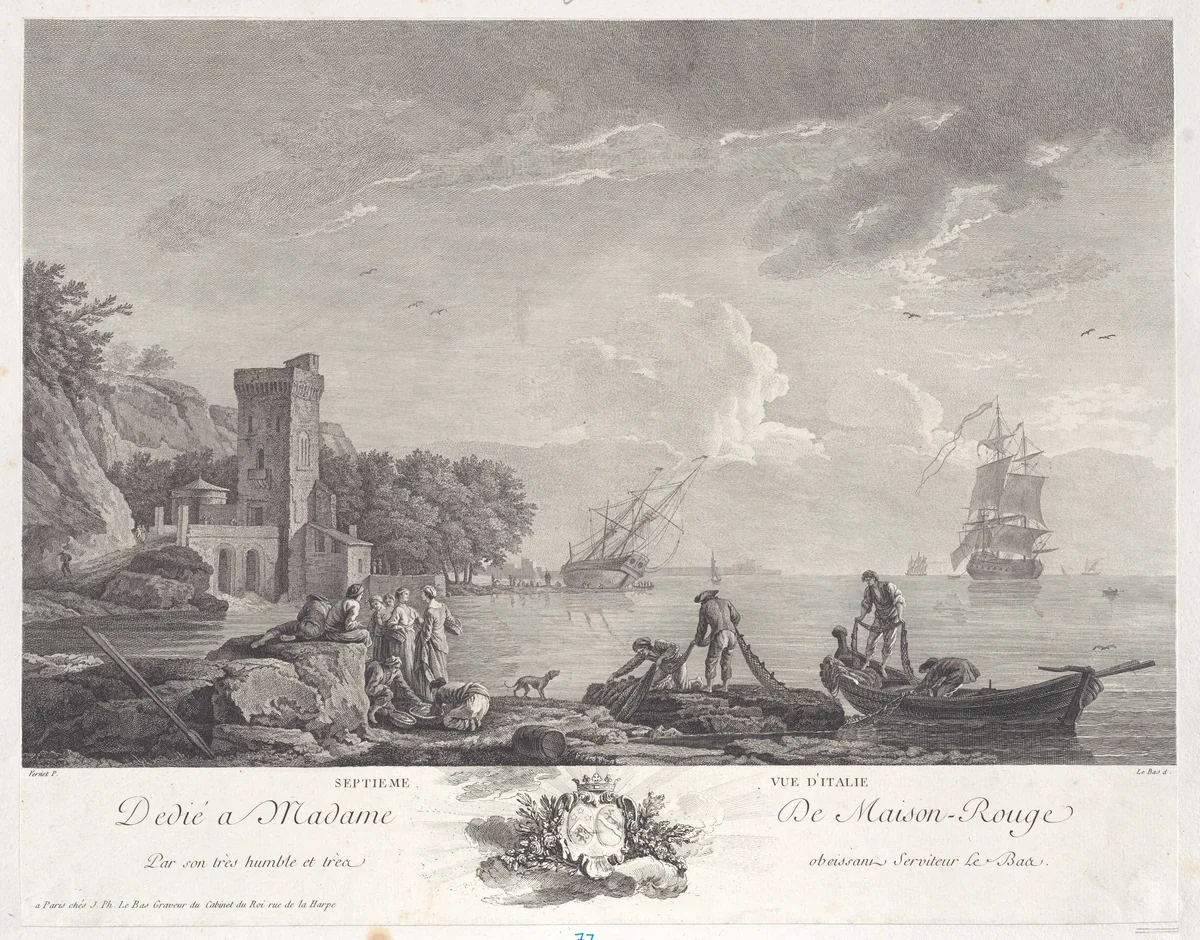 Seventh View of Italy by Joseph Vernet, print, 1765-1775