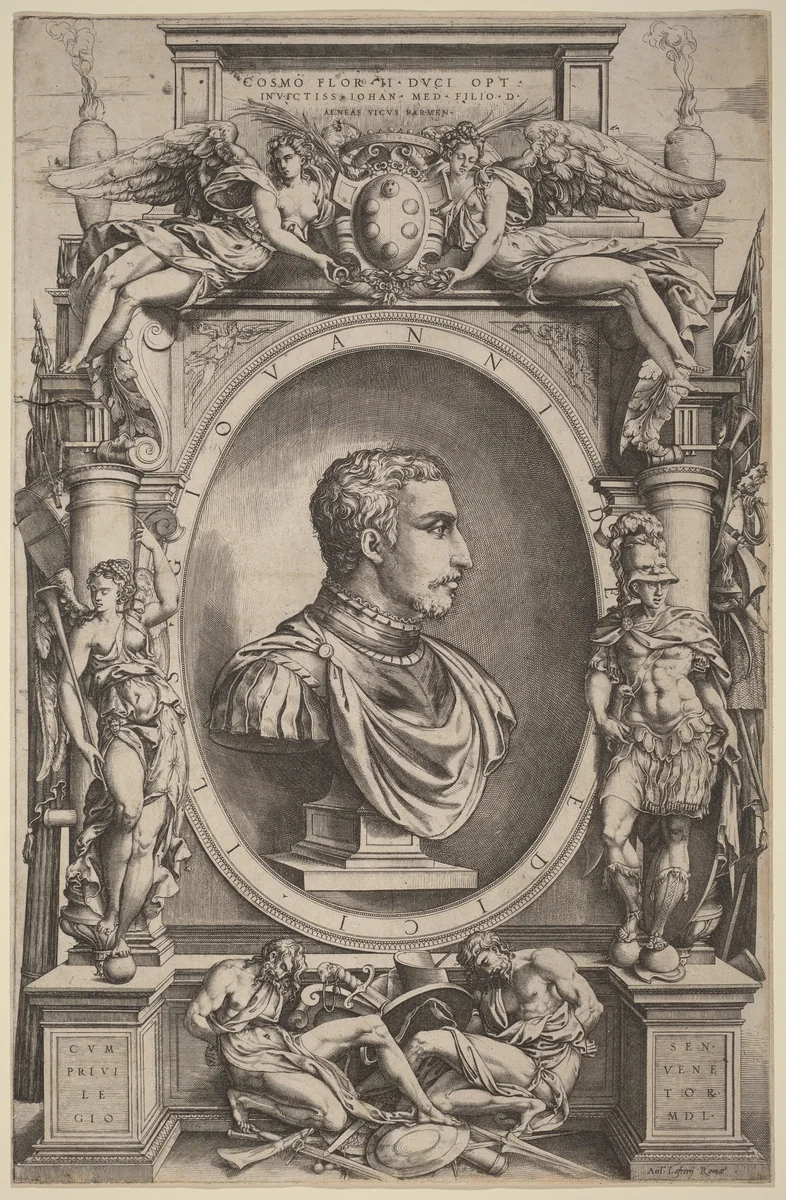 Giovanni de' Medici by Enea Vico, print, 1550
