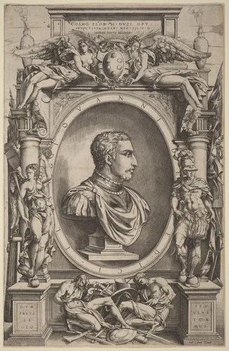 Giovanni de' Medici by Enea Vico, print, 1550