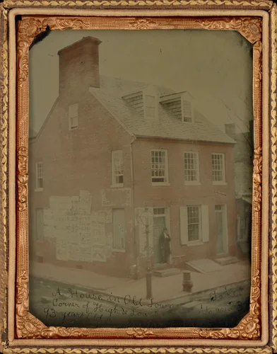 A House in Old Town, Corner of High and Low Streets, Baltimore, Maryland by American 19th Century, photograph, 1863