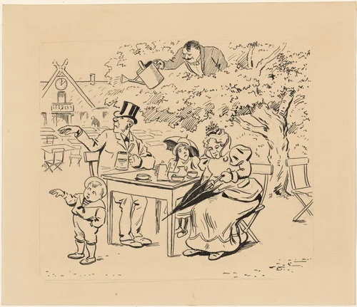 Regen by Axel Thies, drawing, 1850-1907