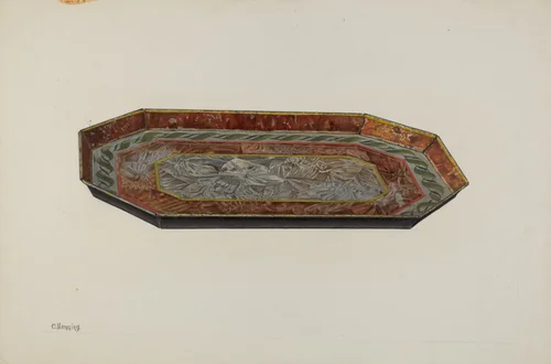 Tray by Charles Henning, index of american design, 1941