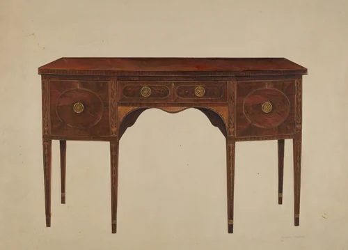 Sideboard by Michael France, index of american design, 1938