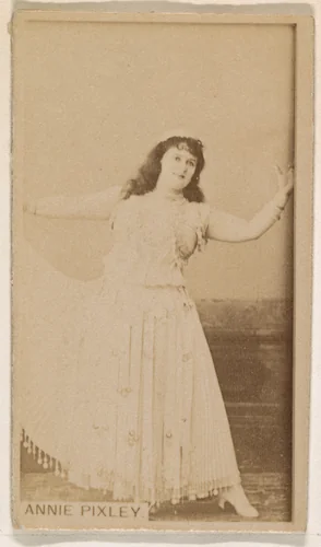 Annie Pixley, from the Actresses series (N245) issued by Kinney Brothers to promote Sweet Caporal Cigarettes by Kinney Brothers Tobacco Company, photograph, 1890