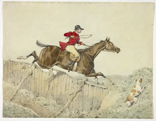 Pink Coated Rider by Henry Alken, painting, 1827