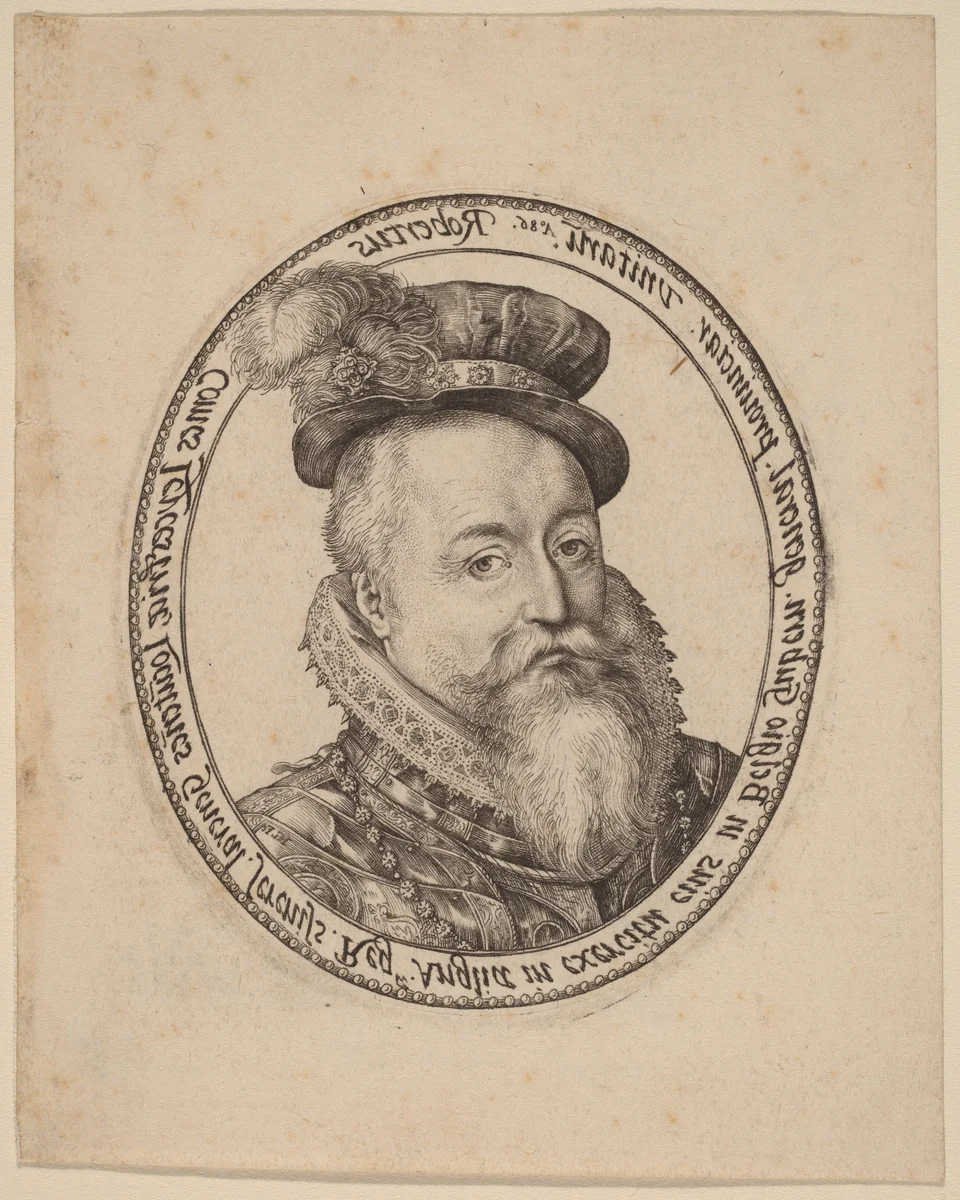 Robert Dudley, Earl of Leicester by Hendrick Goltzius, print, 1586
