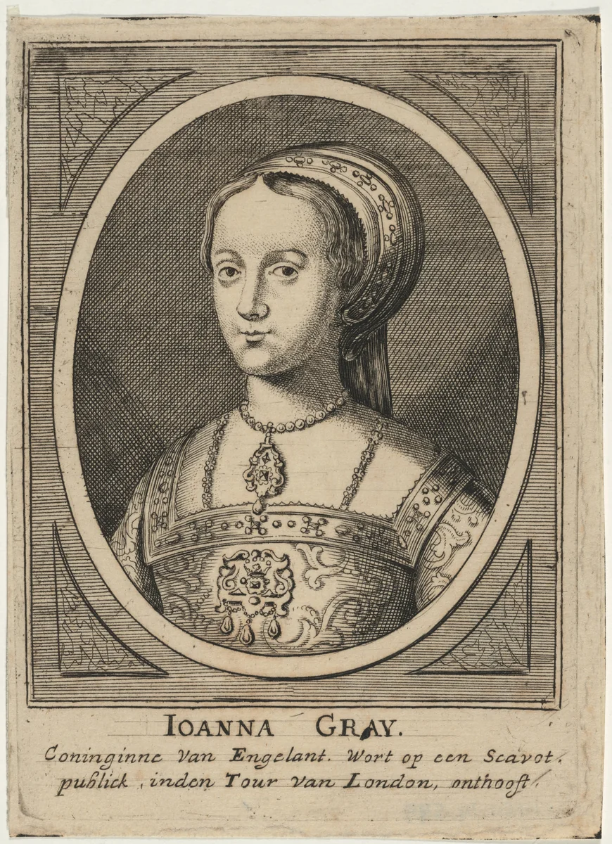 Joanna Gray (Lady Jane Grey) by Unknown 19th Century, print, 1800-1899