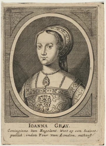 Joanna Gray (Lady Jane Grey) by Unknown 19th Century, print, 1800-1899