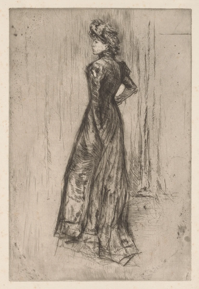 Maud, Standing by James McNeill Whistler, print, 1876-1878