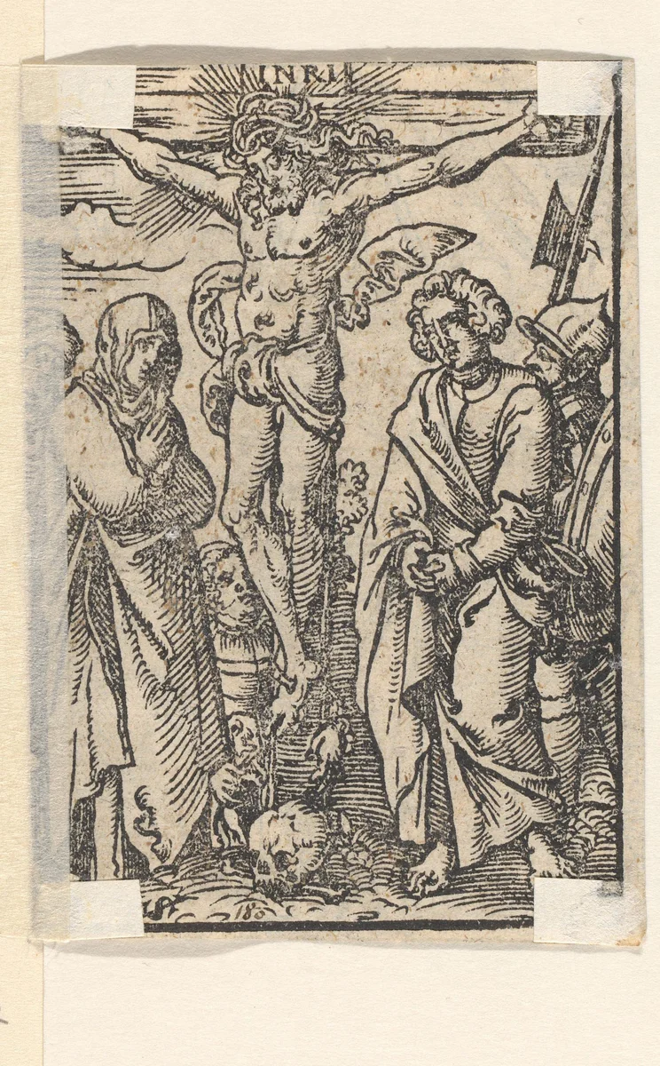 Kruisiging van Christus by Unknown, print, 1558