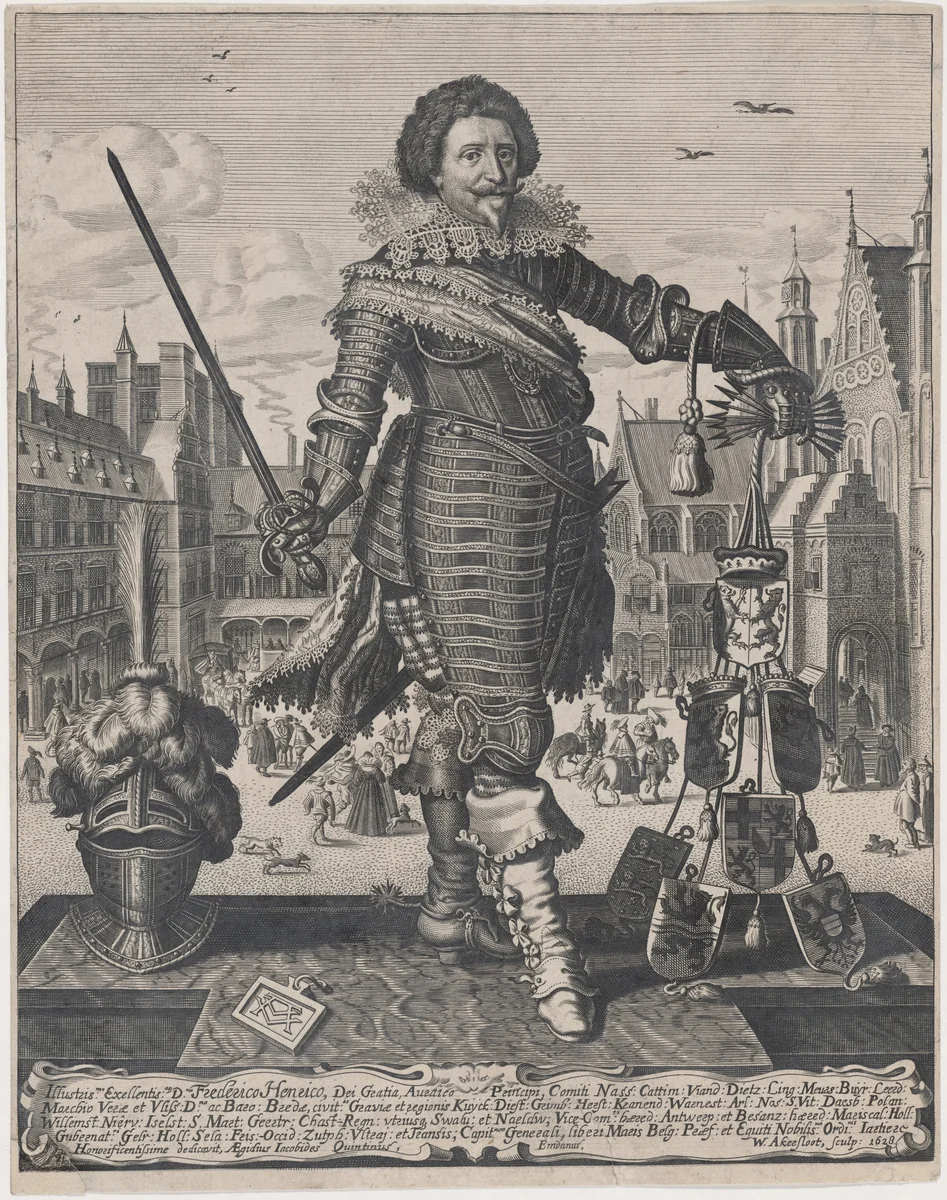 Frederick Henry, Prince of Orange by Willem Outgertsz. Akersloot, print, 1628