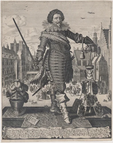 Frederick Henry, Prince of Orange by Willem Outgertsz. Akersloot, print, 1628