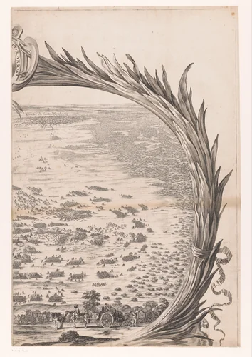 Slag bij Rocroi (rechterdeel) by Nicolas Cochin, print, 1643-1686