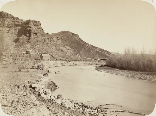 Echo City, Looking up Webster Valley by Andrew Joseph Russell, photograph, 1868