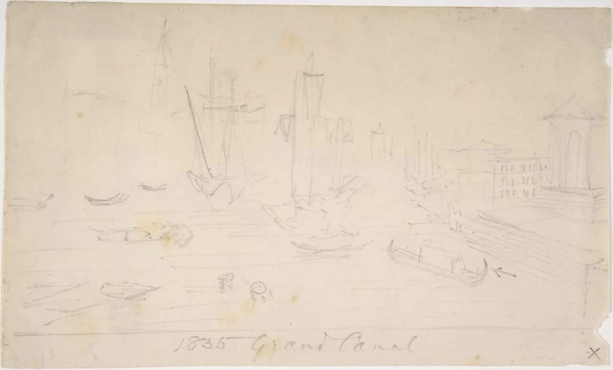 Grand Canal, Venice by anonymous, drawing, 1850-1900