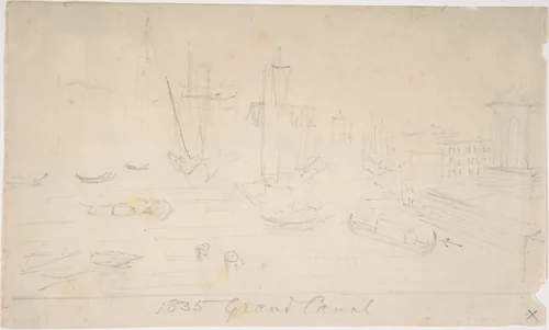 Grand Canal, Venice by anonymous, drawing, 1850-1900