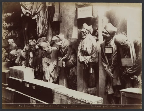 Catacombs, Convento dei Cappucini, Palermo by Eugenio Interguglielmi, photograph, 1895