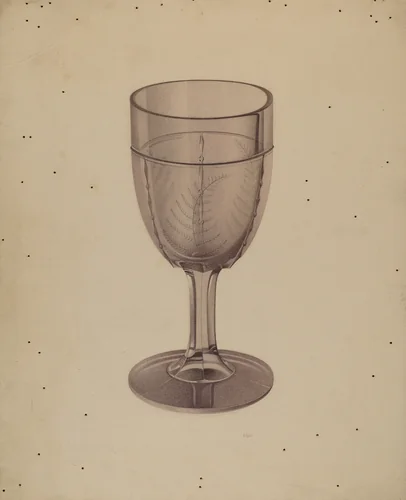 Goblet by Edward White, index of american design, 1938