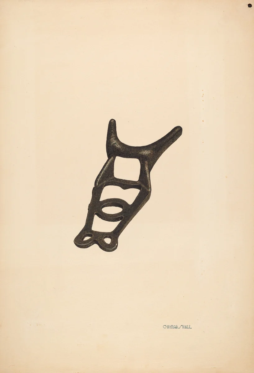 Bootjack by Claude Marshall, index of american design, 1940