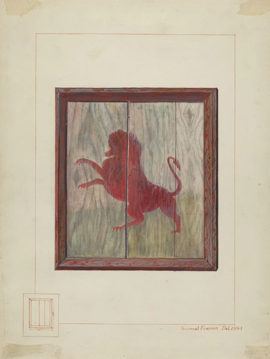 Tavern Sign by Samuel Fineman, index of american design, 1935-1942