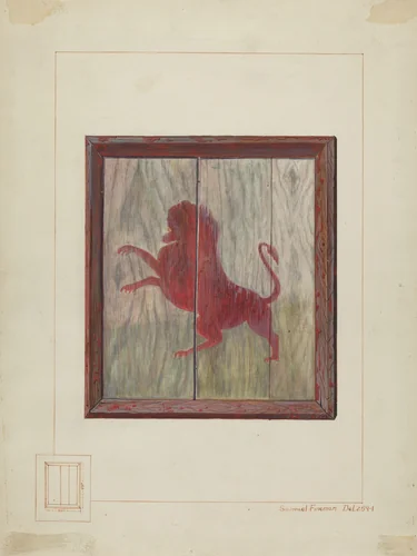 Tavern Sign by Samuel Fineman, index of american design, 1935-1942