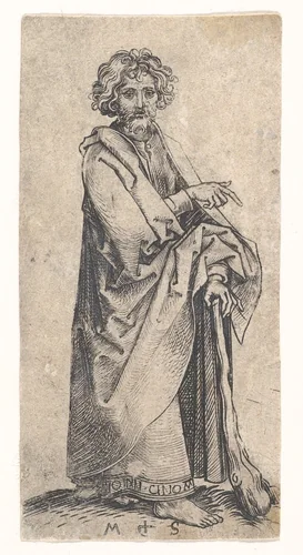 St. James the Less by Martin Schongauer, print, 1470-1491