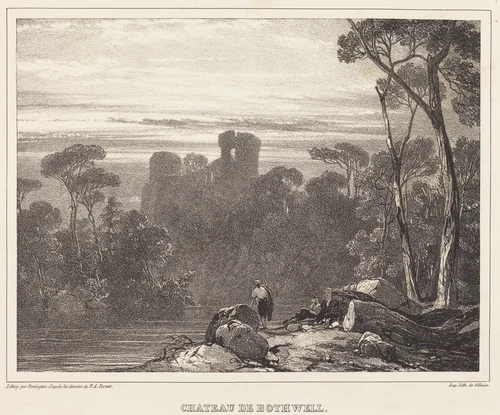 Chateau de Bothwell by Richard Parkes Bonington
François Alexandre Pernot, print, 1826