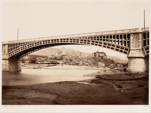 Viaduc de la Voulte by Edouard Baldus, photograph, 1861-1862