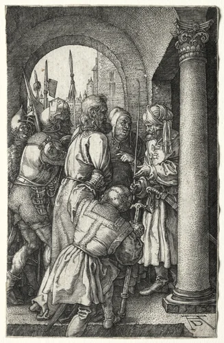 Christ Taken before Pilate by Albrecht Dürer, print, 1512