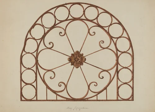 Arch Grill by Max Fernekes, index of american design, 1938