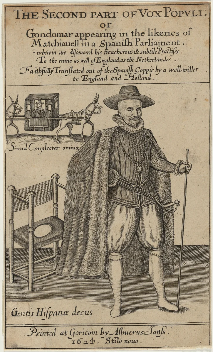 Title Page for Vox Populi Eoricum, by Thomas Scott by Crispijn van de Passe I, print, 1624