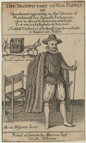 Title Page for Vox Populi Eoricum, by Thomas Scott by Crispijn van de Passe I, print, 1624