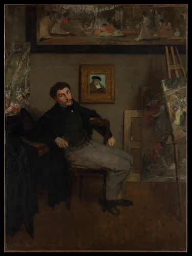 James-Jacques-Joseph Tissot (1836–1902) by Edgar Degas, painting, 1867-1868