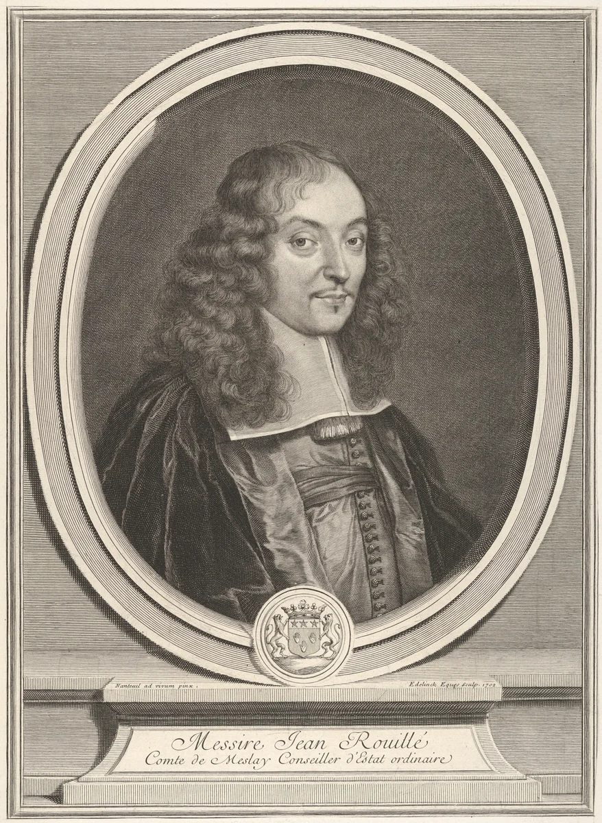 Jean Rouillé by Gérard Edelinck, print, 1702