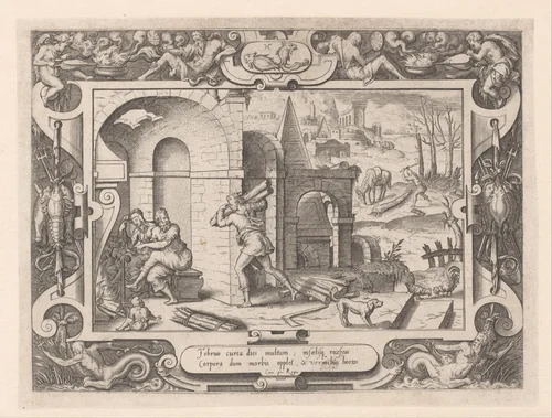 Februari by Etienne Delaune, print, 1566