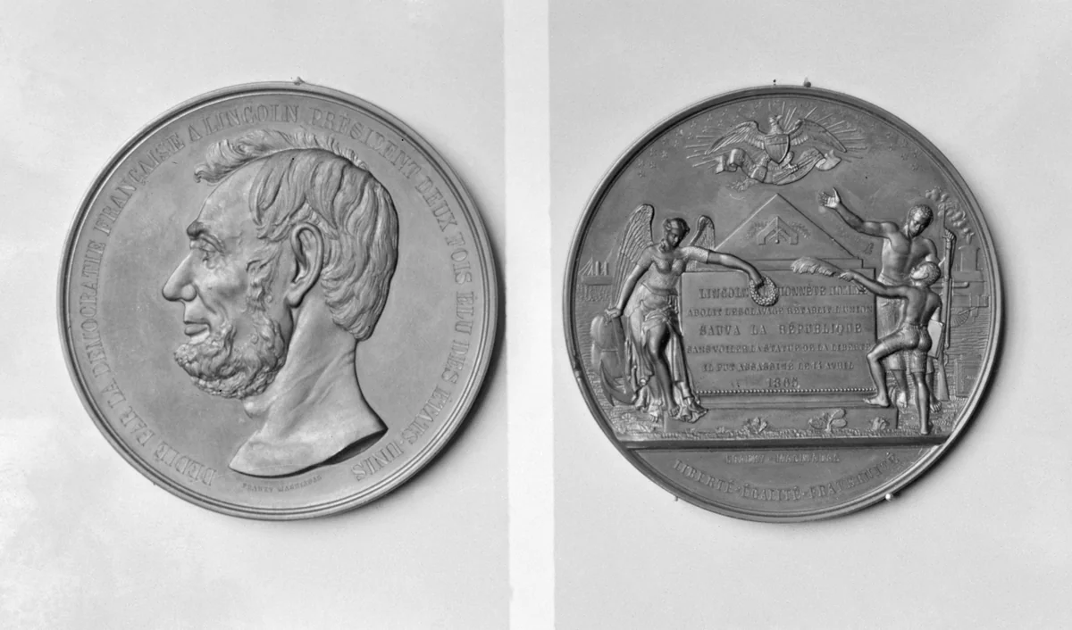 In Memory of President Lincoln by Frank Magniadas, metalwork, 1865