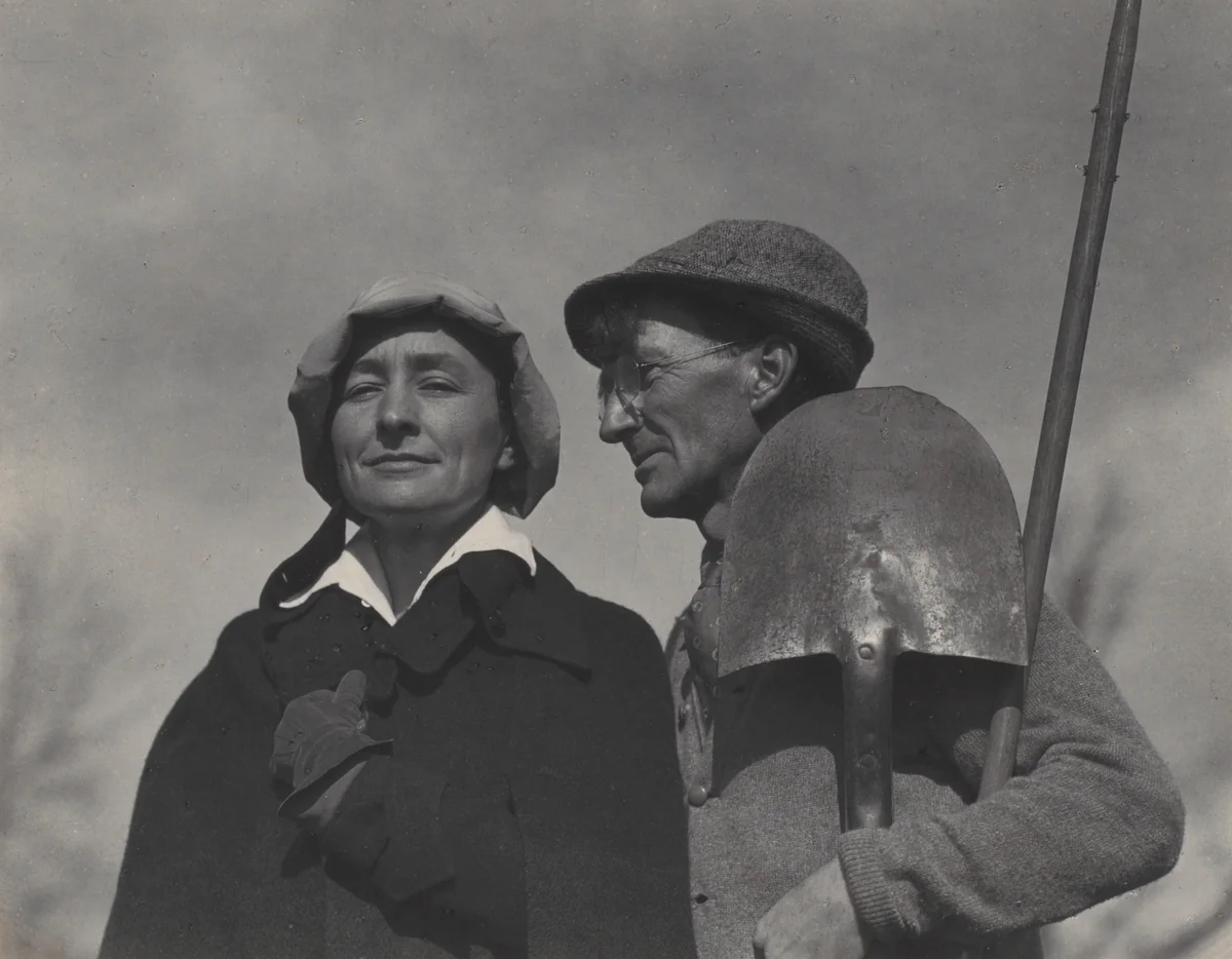 Georgia O'Keeffe and Donald Davidson by Alfred Stieglitz, photograph, 1924