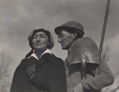 Georgia O'Keeffe and Donald Davidson by Alfred Stieglitz, photograph, 1924