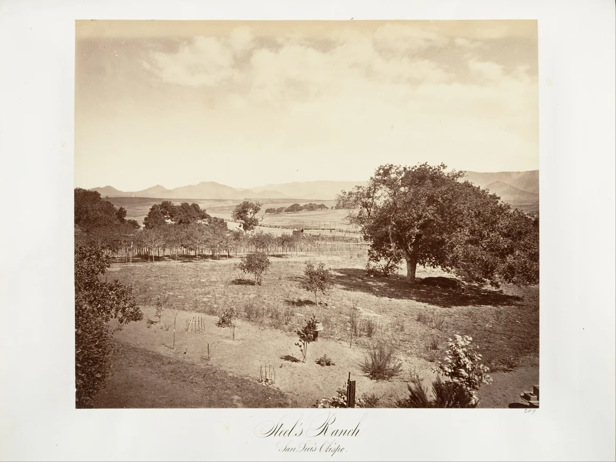 Steel's Ranch, San Luis Obispo by Carleton E. Watkins, photograph, 1876