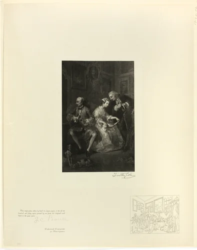 Marriage à la mode (detail), from Old English Masters by Timothy Cole, print, 1897