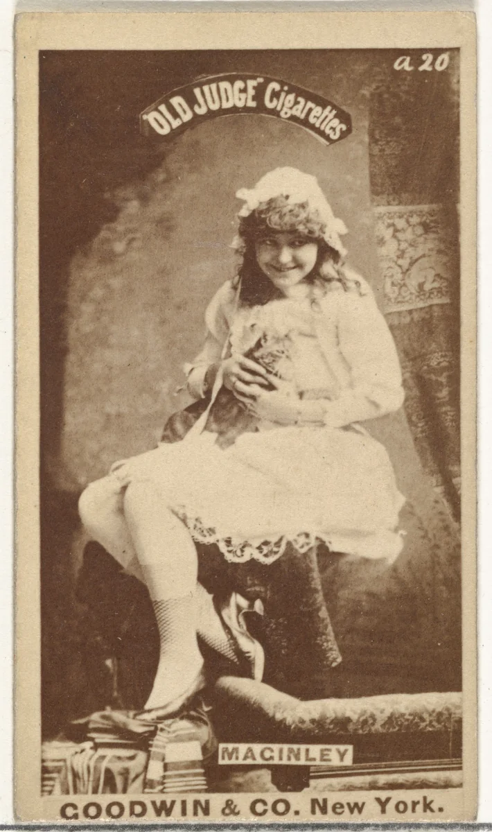 Maginley, from the Actors and Actresses series (N171) for Old Judge Cigarettes by Goodwin & Company, photograph, 1886-1890
