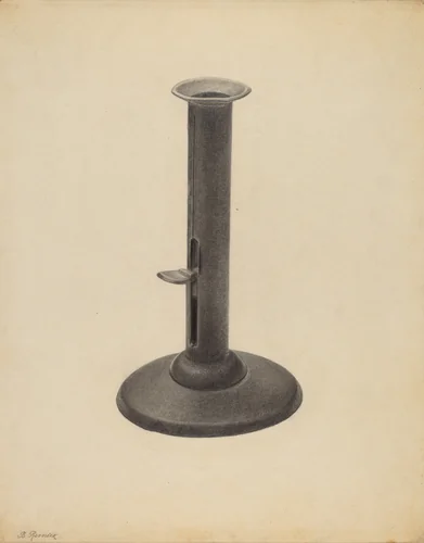 Candlestick by Benjamin Resnick, index of american design, 1938