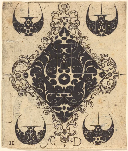 Ornament by Master AD, print, 1519-1610