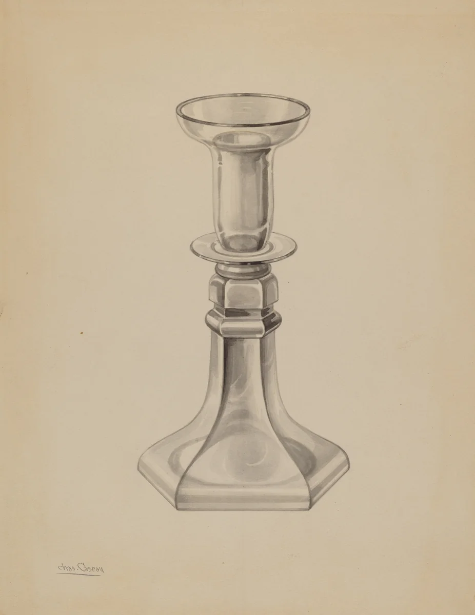 Candlestick by Charles Caseau, index of american design, 1938