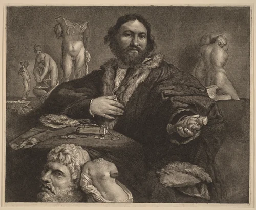 Andrea Odoni by Cornelis Visscher, print, 1660